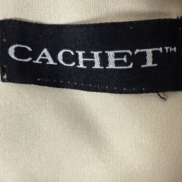 Cachet Evening Jacket & Tank Platinum Open Front with Sparkle Button Closure - Picture 2 of 11